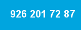 926 201 72 87 926 201 72 87